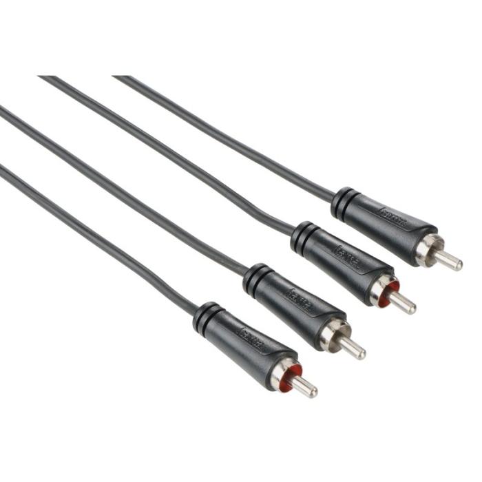 Hama - HAMA Kabel Audio 2xRCA-2xRCA Svart 1.5m