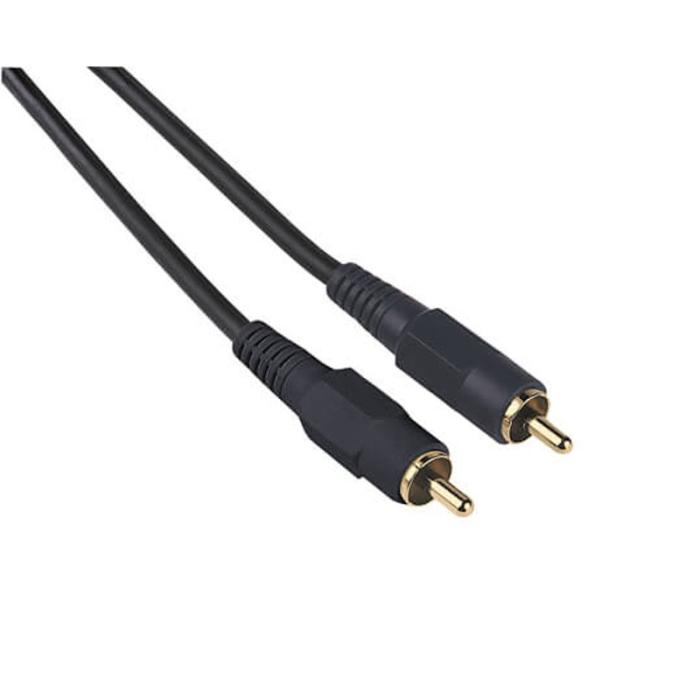 Hama - HAMA Kabel RCA-RCA Svart 0.75m