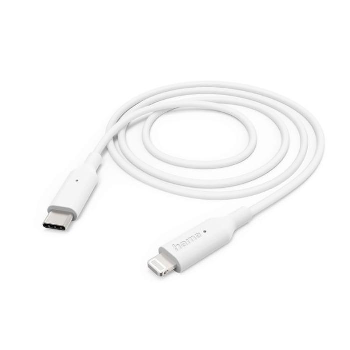 Hama - HAMA Laddningskabel USB-C till Lightning 1,0m Vit