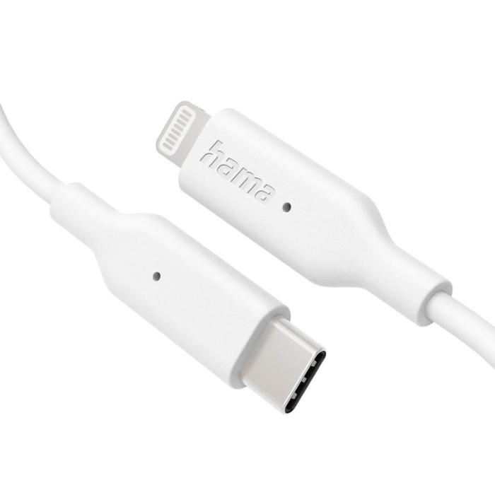 Hama - HAMA Laddningskabel USB-C till Lightning 1,0m Vit