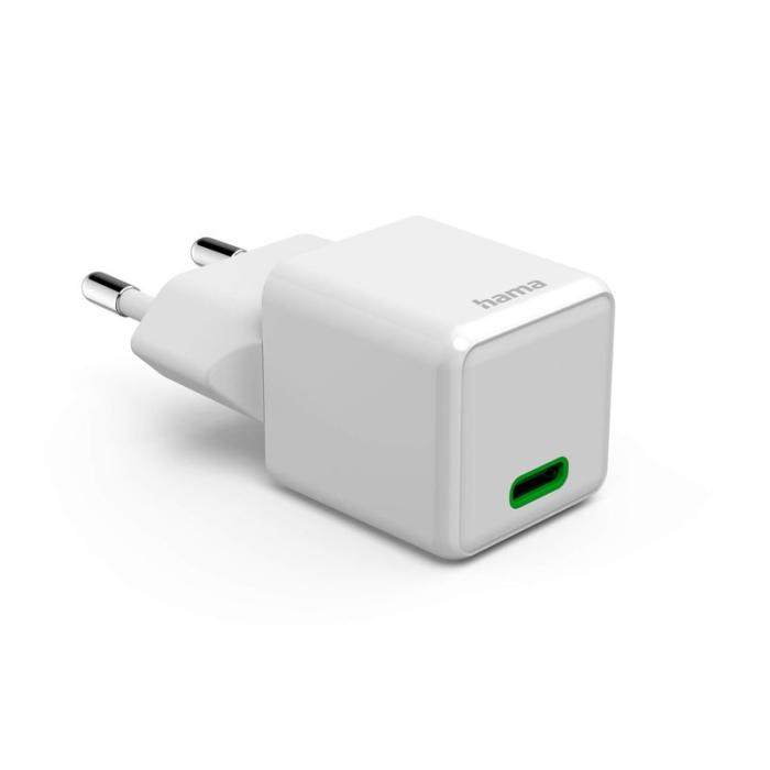 Hama - HAMA Mini Snabbladdare USB-C PD 25W Vit