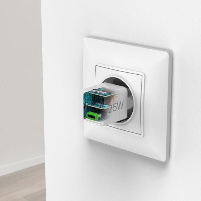 Hama - HAMA Mini Snabbladdare USB-C PD 25W Vit