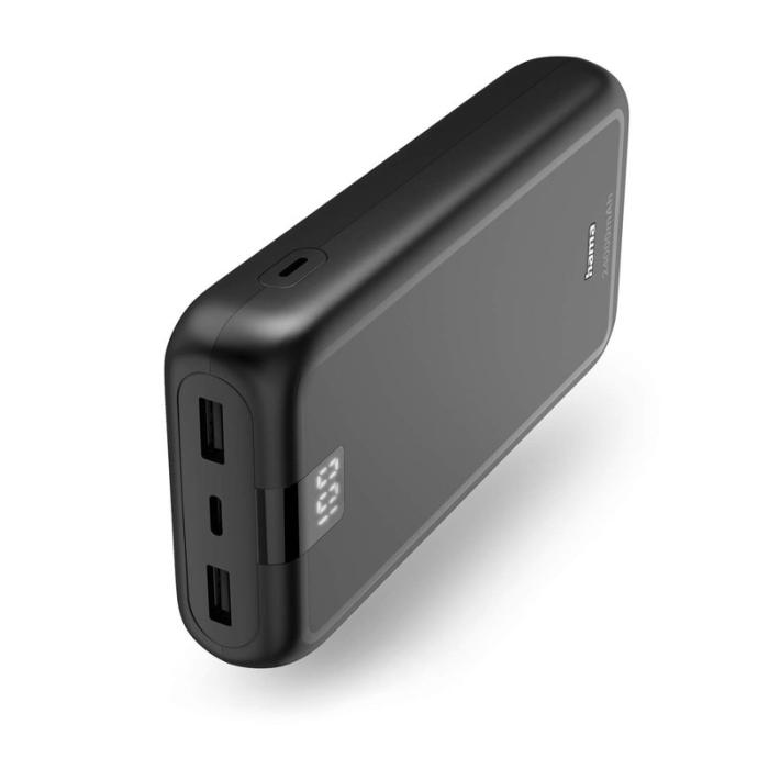 Hama - HAMA Powerbank 24000mAh 2xUSB-A+1xUSB-C Antracit