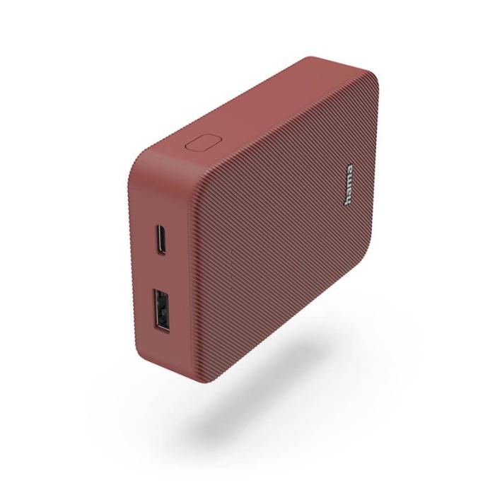 Hama - HAMA Powerbank Colour 10 10000mAh USB-C+USB-A Röd