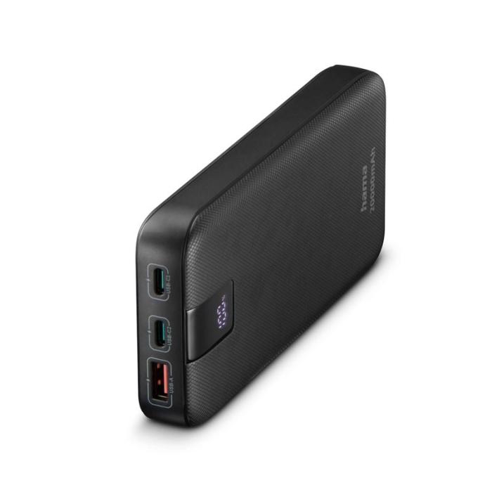 Hama - HAMA Powerbank PD 20000mAh 2xUSB-C+1xUSB-A Antracit