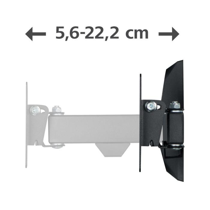 Hama - HAMA TV Väggfäste Tilt VESA Svart 100x100 15kg