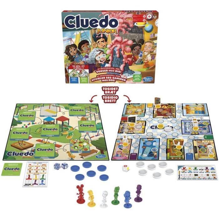 Hasbro - HASBRO Brädspel Cluedo Junior 2 Games In 1 (DK/NO)