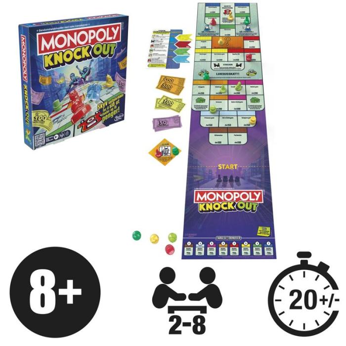 Hasbro - HASBRO Brädspel Monopoly Knockout (NO)