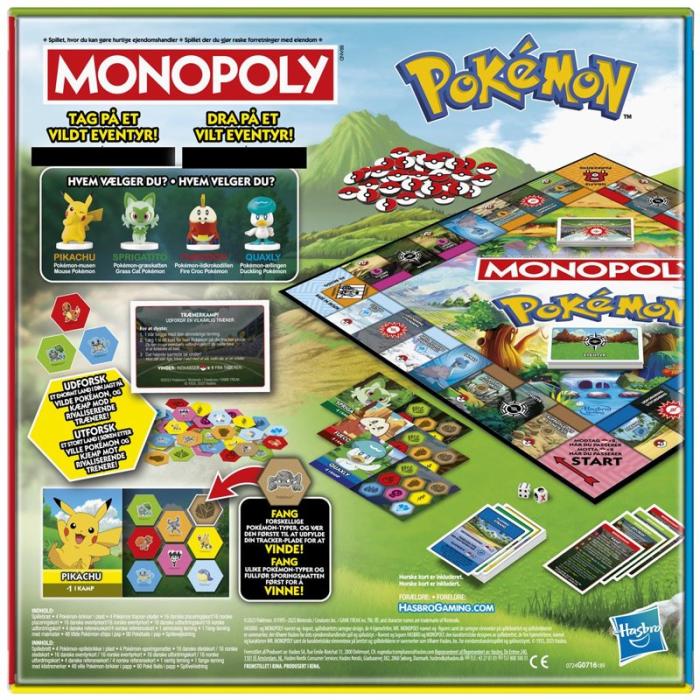 Hasbro - HASBRO Brädspel Monopoly Pokemon (NO/DK)