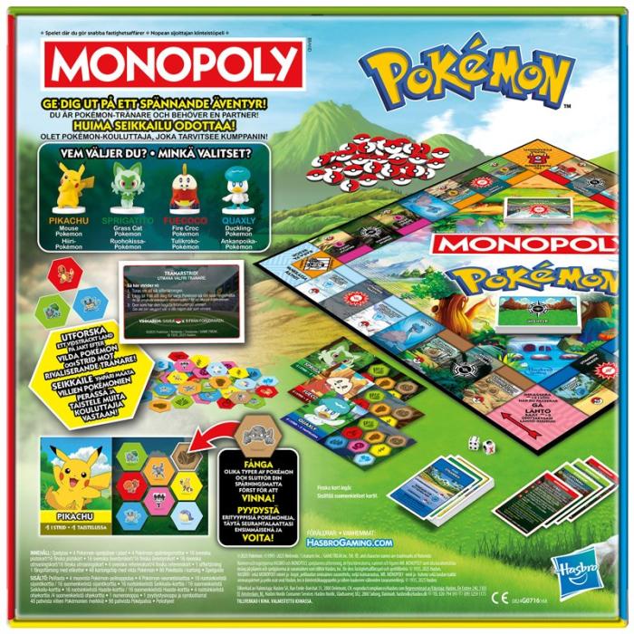 Hasbro - HASBRO Brädspel Monopoly Pokemon (SE/FI)
