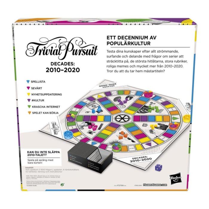 Hasbro - HASBRO Brädspel Trivial Pursuit Decades: 2010-2020 (SE)
