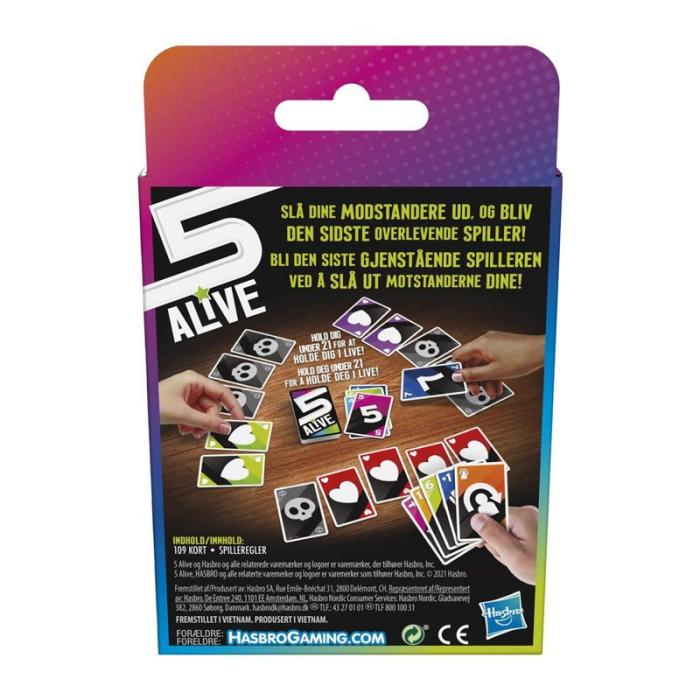 Hasbro - HASBRO Kortspel 5 Alive (DK/NO)