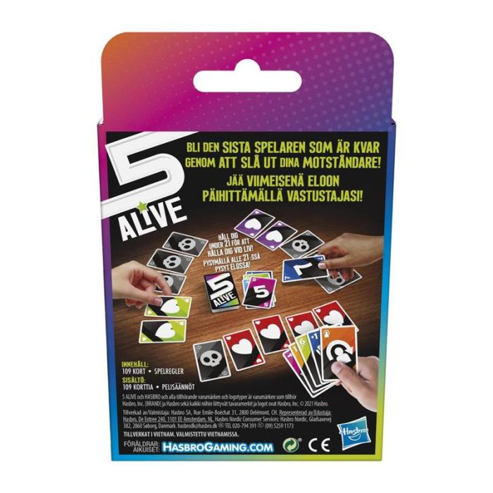 Hasbro - HASBRO Kortspel 5 Alive (SE/FI)
