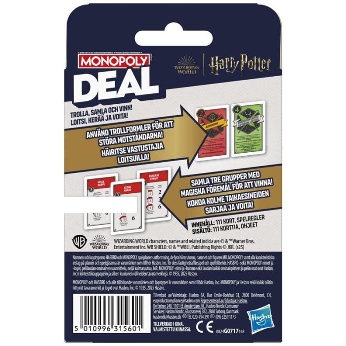 Hasbro - HASBRO Kortspel Monopoly Deal Harry Potter (SE/FI)