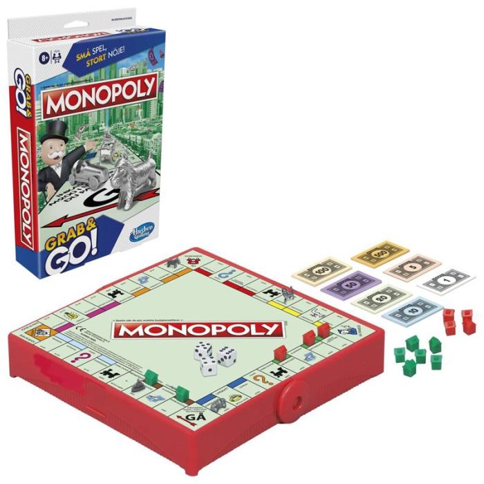 Hasbro - HASBRO Resespel Grab & Go Monopoly (SE/FI)