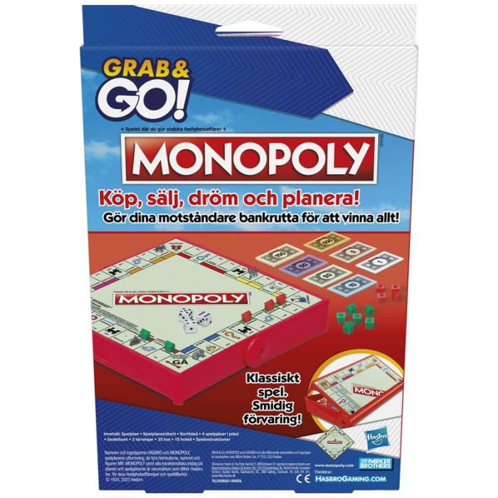Hasbro - HASBRO Resespel Grab & Go Monopoly (SE/FI)