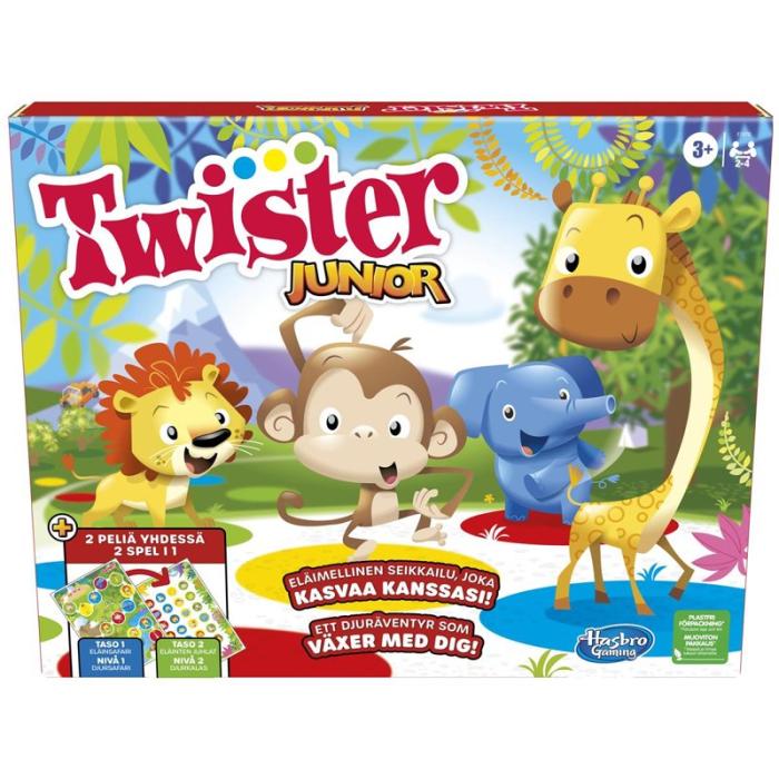 Hasbro - HASBRO Spel Twister Junior 2 Games In 1 (SE/FI)