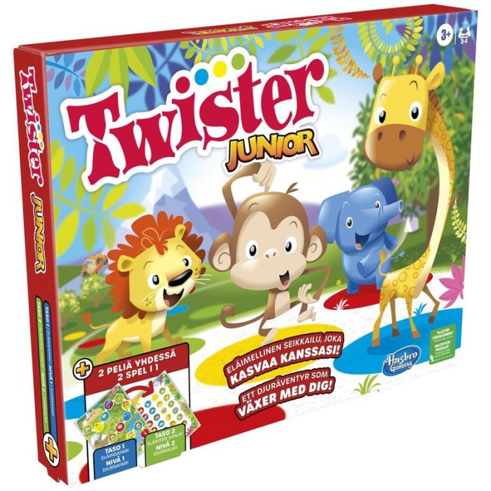 Hasbro - HASBRO Spel Twister Junior 2 Games In 1 (SE/FI)