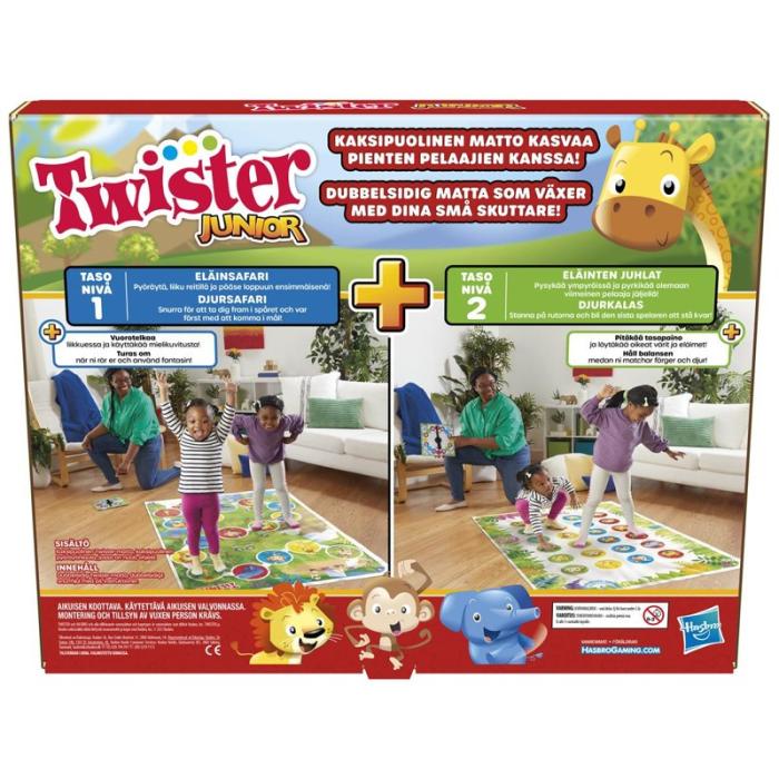 Hasbro - HASBRO Spel Twister Junior 2 Games In 1 (SE/FI)
