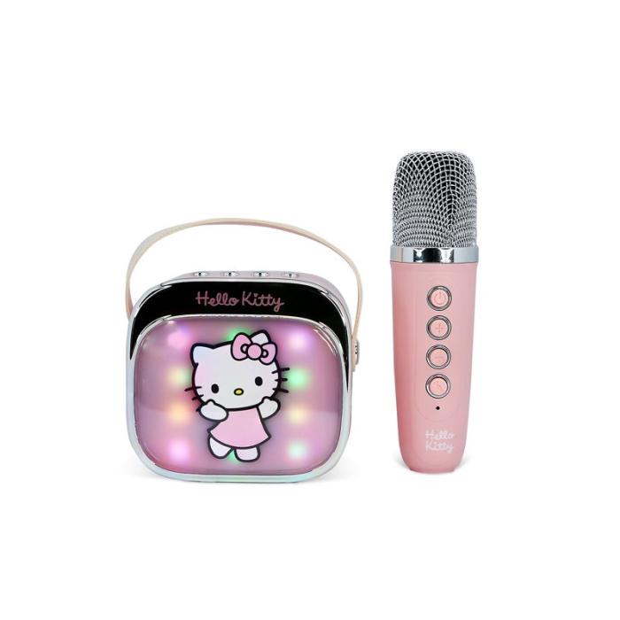 HELLOKITTY - HELLOKITTY Karaokehögtalare med Mikrofon Hello Kitty Popsing LED