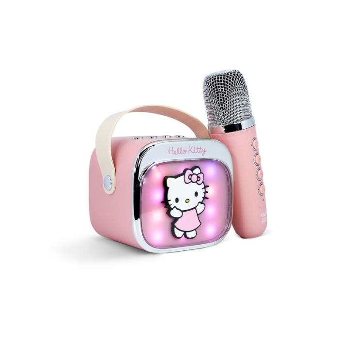 HELLOKITTY - HELLOKITTY Karaokehögtalare med Mikrofon Hello Kitty Popsing LED