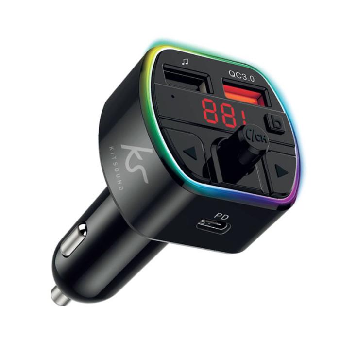 Kitsound - KITSOUND Ljudomvandlare BT till FM Svart