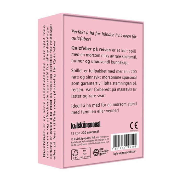 KYLSKPOESI - KYLSKPOESI Resespel Quizfeber - På Reisen (NO)