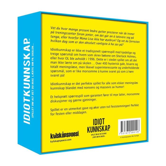 KYLSKPOESI - KYLSKPOESI Spel Idiotkunskap (NO)