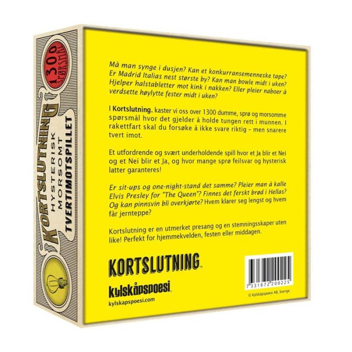 KYLSKPOESI - KYLSKPOESI Spel Kortslutning (NO)