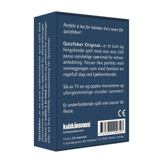 KYLSKPOESI - KYLSKPOESI Spel Quizfeber (NO) Kylskpoesi