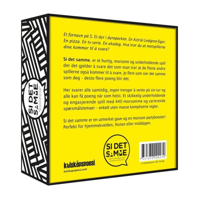 KYLSKPOESI - KYLSKPOESI Spel Si Det Samme (NO)
