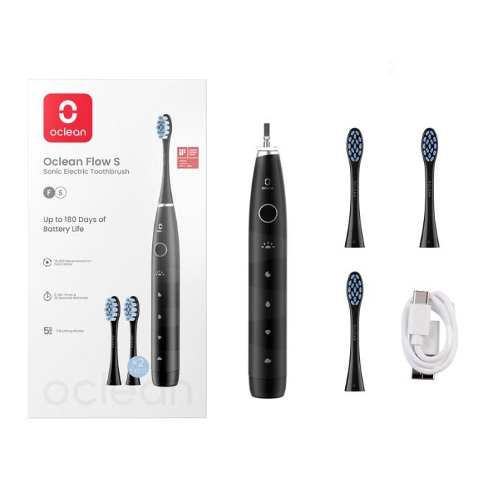 OCLEAN - OCLEAN Elektrisk Tandborste Flow S 20 Svart