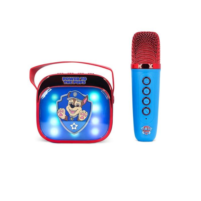 PAW PATROL - PAW PATROL Karaokehögtalare med Mikrofon Paw Patrol Popsing LED