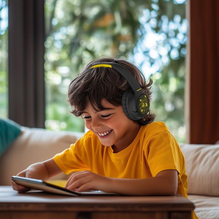 POKEMON - POKEMON Hörlurar Pikachu Over-Ear Trådlös LED Ljus Ljuddelning