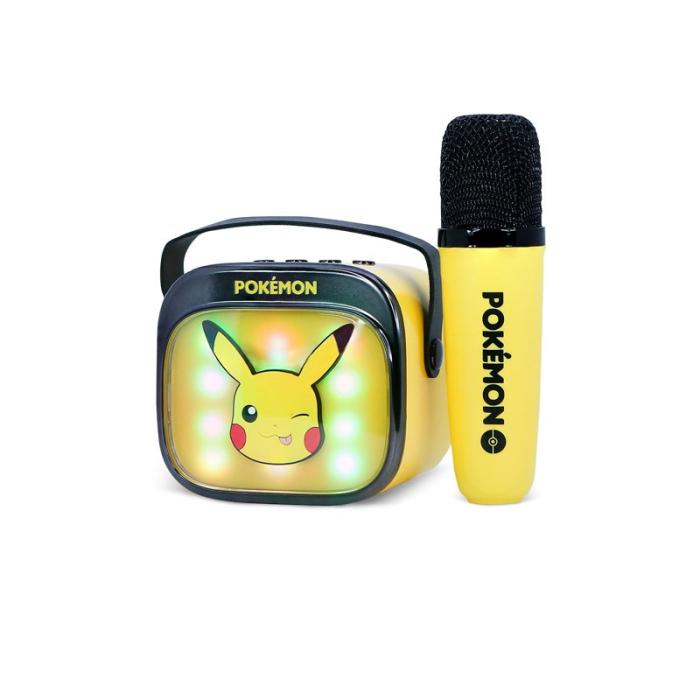 POKEMON - POKEMON Karaokehögtalare med Mikrofon Pikachu Popsing LED