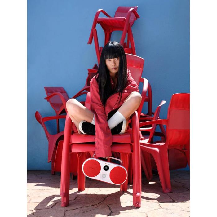 POLAROID - POLAROID P3 Högtalare Röd & Vit