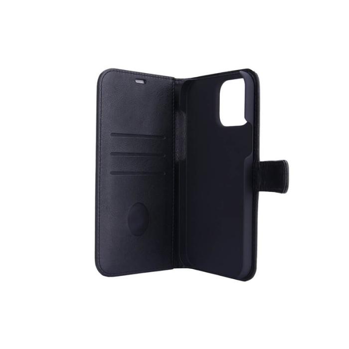 Radicover - RADICOVER Strålningsskydd Mobilfodral PU-Läder iPhone 13 Pro Max Flipcover Svart