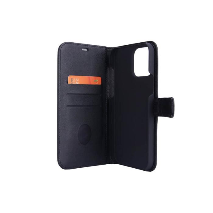 Radicover - RADICOVER Strålningsskydd Mobilfodral PU-Läder iPhone 13 Pro Max Flipcover Svart