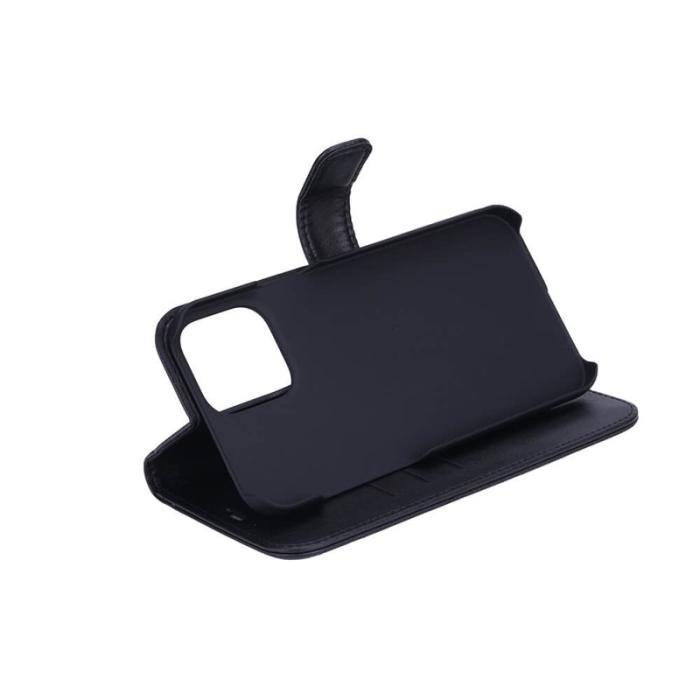 Radicover - RADICOVER Strålningsskydd Mobilfodral PU-Läder iPhone 13 Pro Max Flipcover Svart