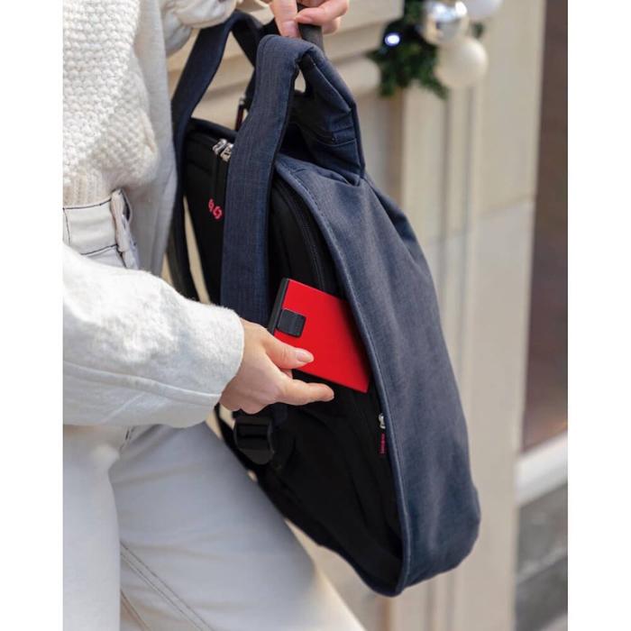 Samsonite - SAMSONITE Plånbok ALUFIT RFID Card Case Slide Alu Röd