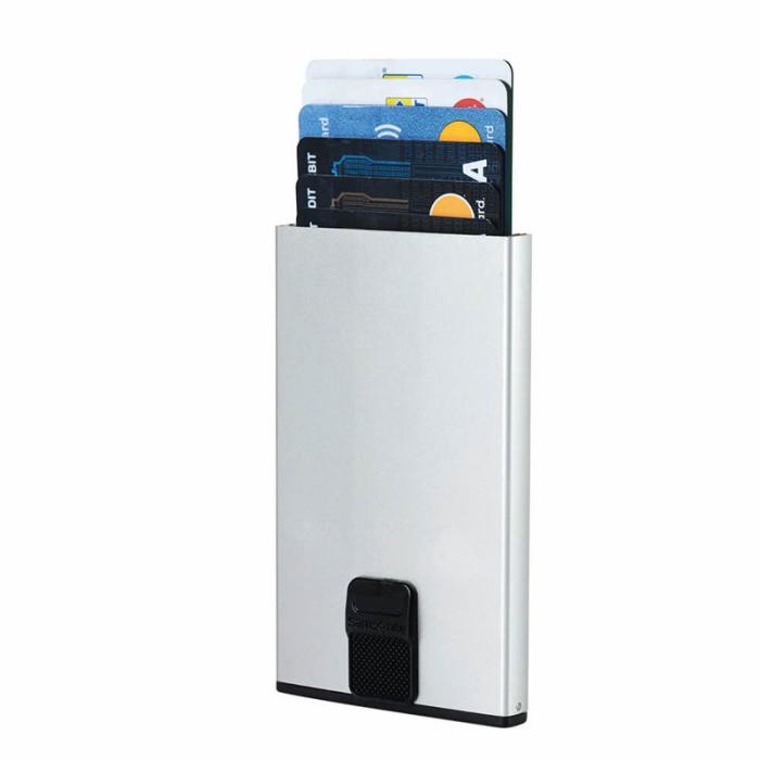 Samsonite - SAMSONITE Plånbok ALUFIT RFID Card Case Slide Alu Silver