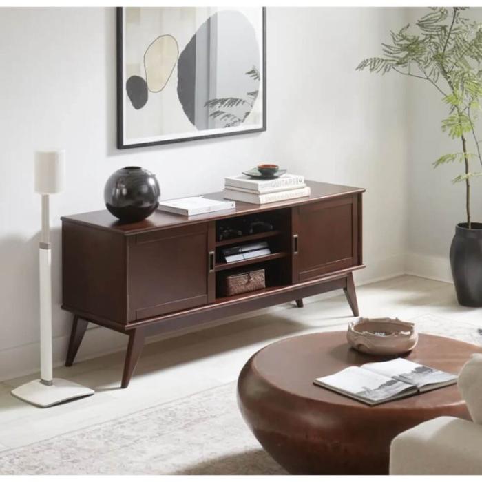 Sanus - SANUS Golvstativ Justerbart för Sonos ERA 100 Singel Vit