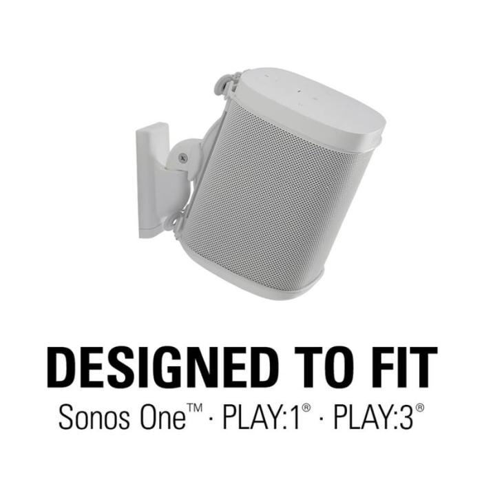 Sanus - SANUS Väggfäste för Sonos One SL Play:1 Play:3 Par Vit