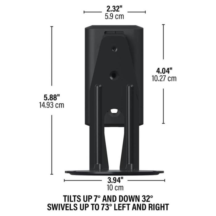 Sanus - SANUS Wall Mount for Sonos ERA100 Pair Black