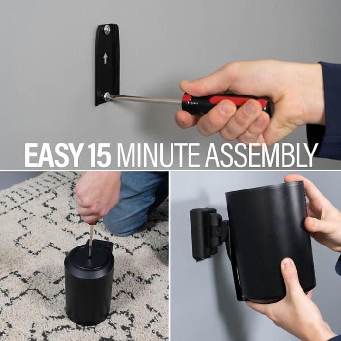 Sanus - SANUS Wall Mount for Sonos ERA100 Pair Black