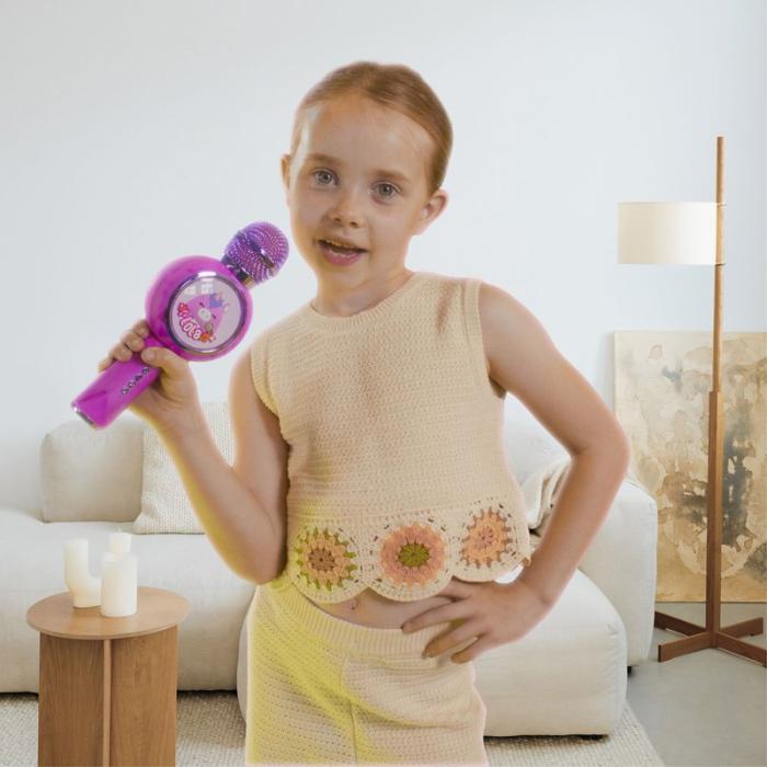 SQUISH - SQUISH Karaokemikrofon Popsing med LED Lola