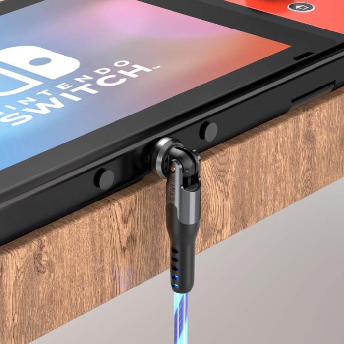 STATIK - STATIK Kabel PowerPivot Pro Glowing LED USB-C Till USB-C 1m