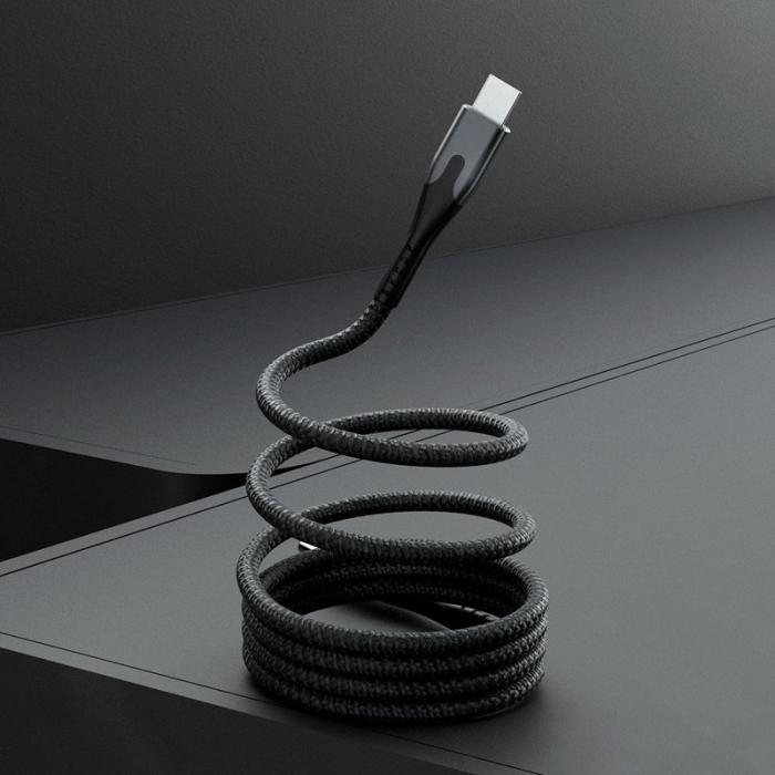 STATIK - STATIK Magnetisk Kabel Magstack Pro USB-C Till USB-C Svart 2m
