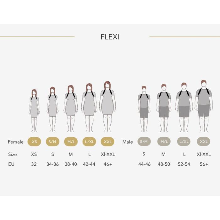 SWEPOSTURE - SWEPOSTURE Flexi Hållningsband Vit L-XL