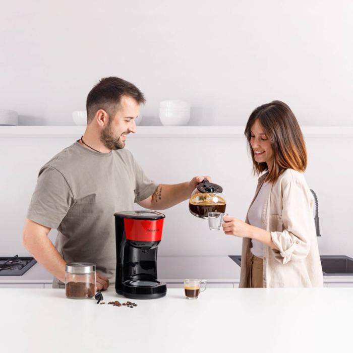 Taurus - TAURUS Kaffebryggare Verona Vintage Röd